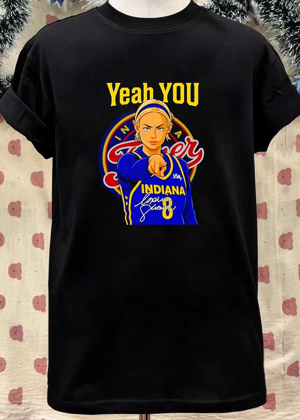 Caitlin Clark Signature Pointing Yeah You Indiana Fever T-Shirt