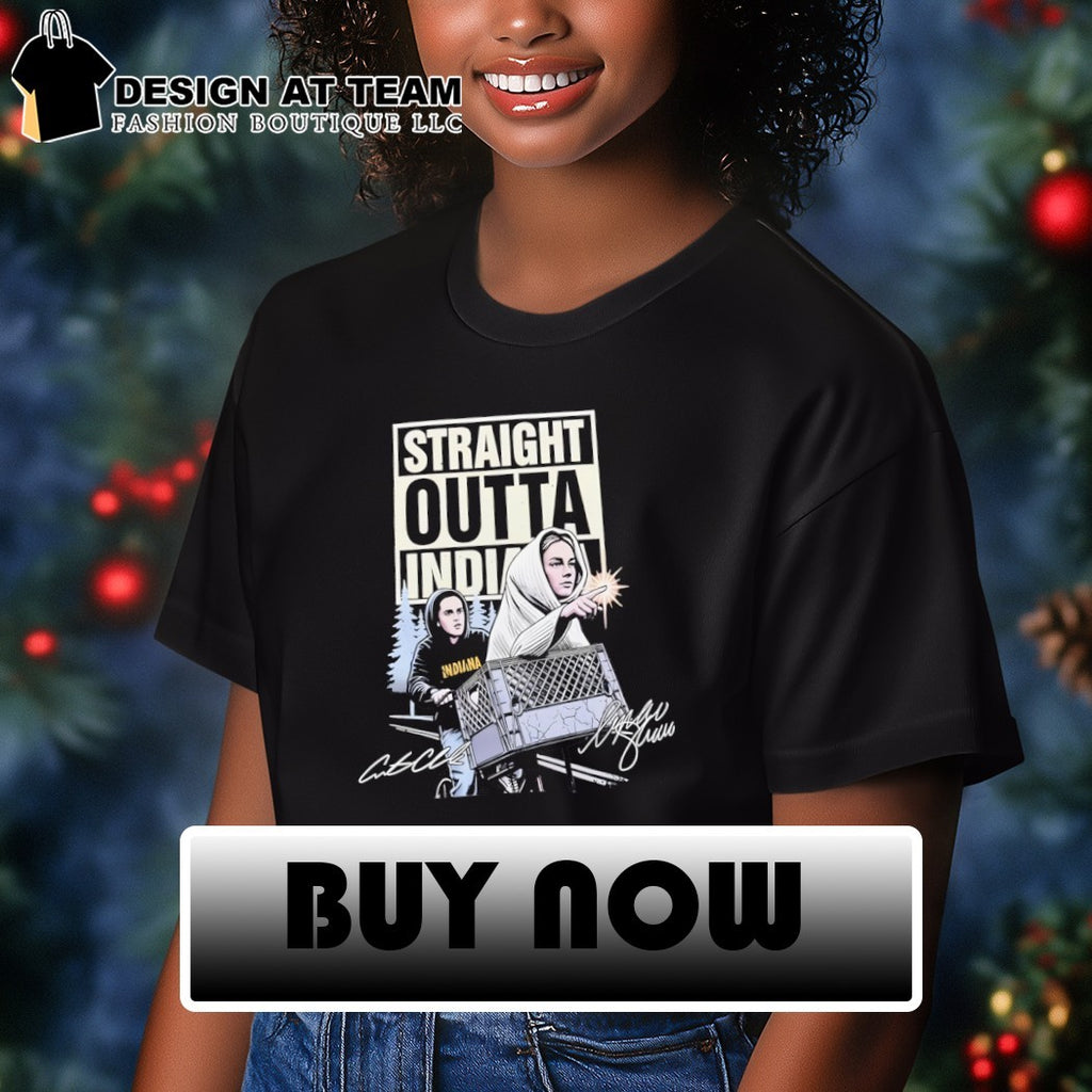 Caitlin Clark vs Sophie Cunningham E.T. Straight Outta Indiana signature shirt