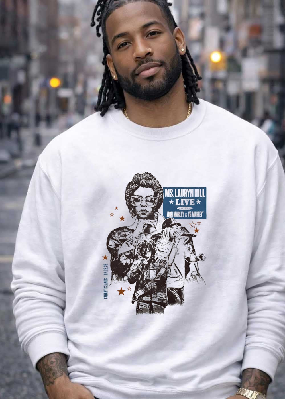 Canary Islands 070226 Ms Lauryn Hill Live with Zion YG Marley Concert T-Shirt
