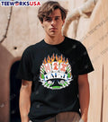 Capst Mahjong Dice Gambling Flames Graphic shirt