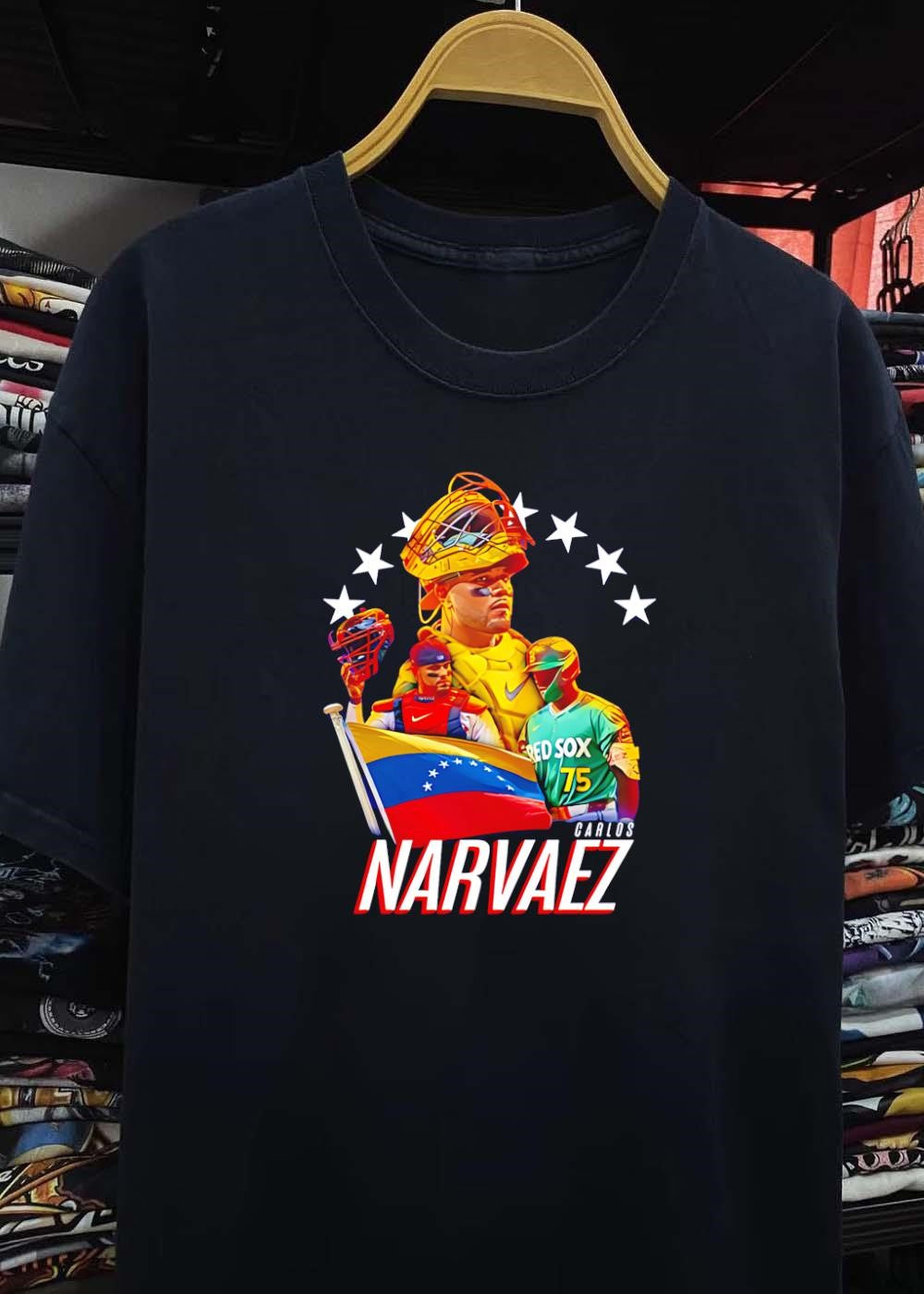 Carlos Narvaez Venezuelan Catcher Red Sox 75 T-Shirt