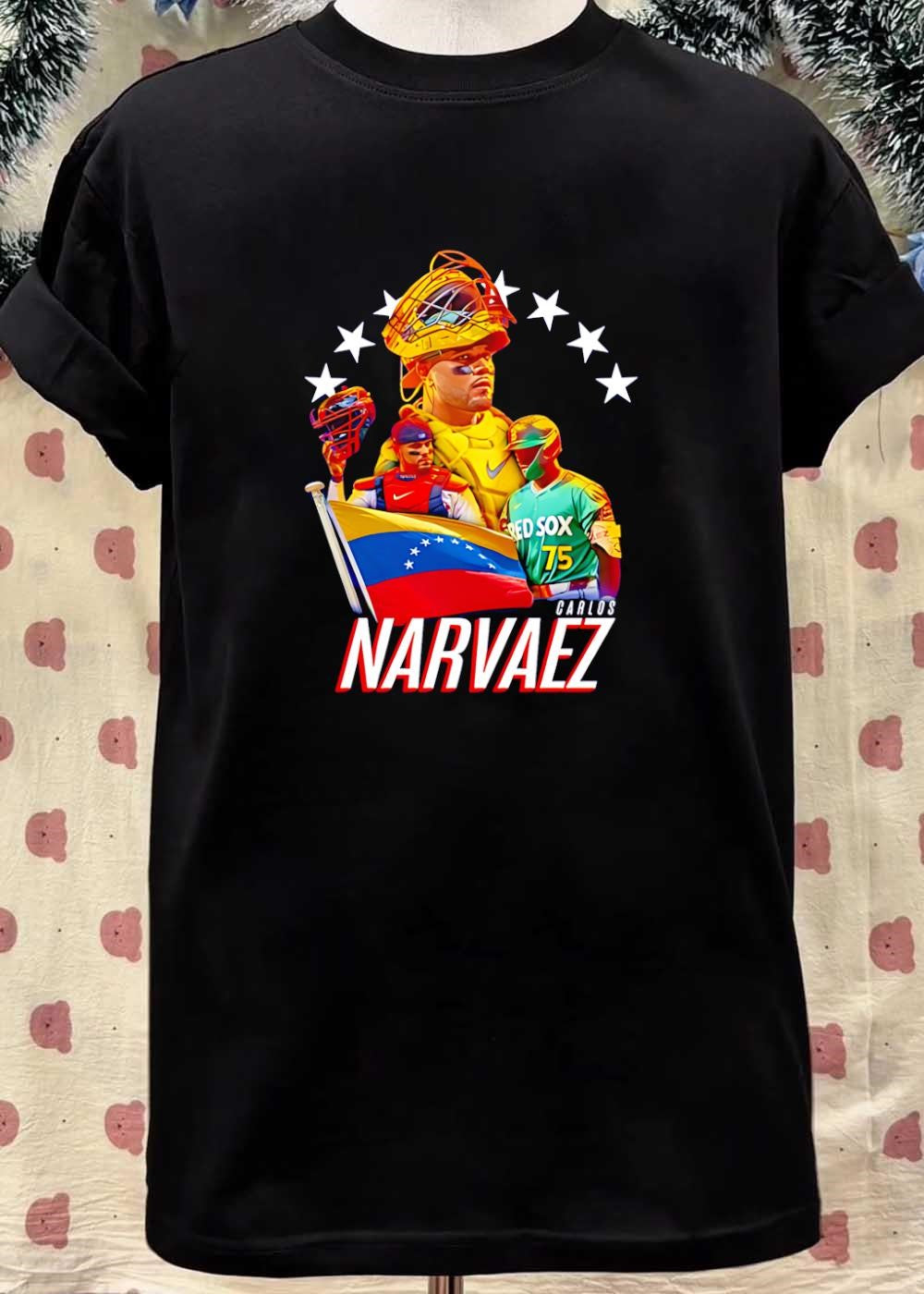 Carlos Narvaez Venezuelan Catcher Red Sox 75 T-Shirt