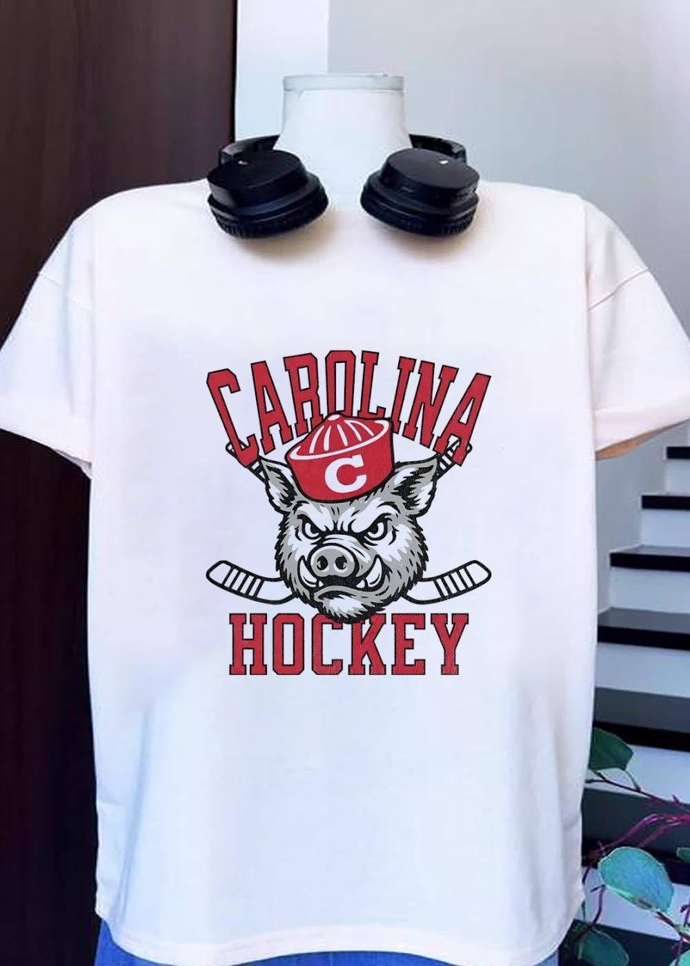 Carolina Hockey Fan Apparel Carolina Hockey Mascot T-Shirt