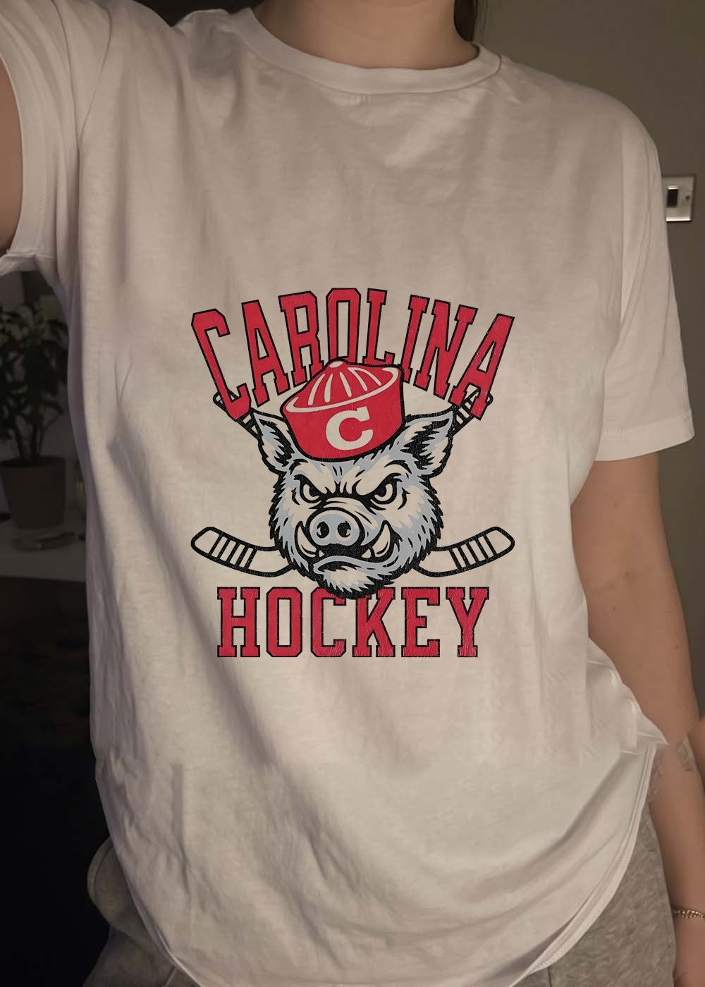 Carolina Hockey Fan Apparel Carolina Hockey Mascot T-Shirt