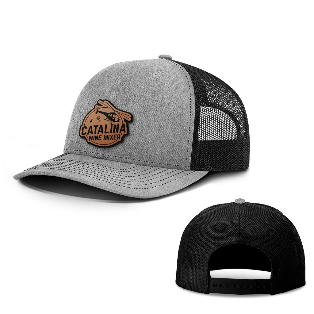Catalina Wine Mixer Leather Patch Hats