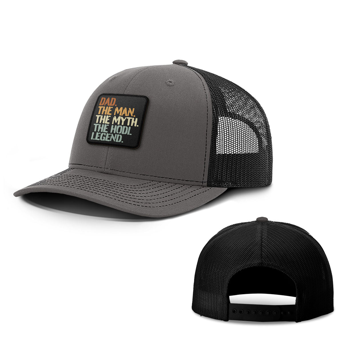 Dad The Hodl Legend Patch Hats