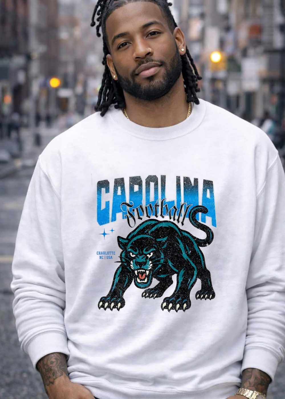 Charlotte NC USA Carolina Football Panther T-Shirt