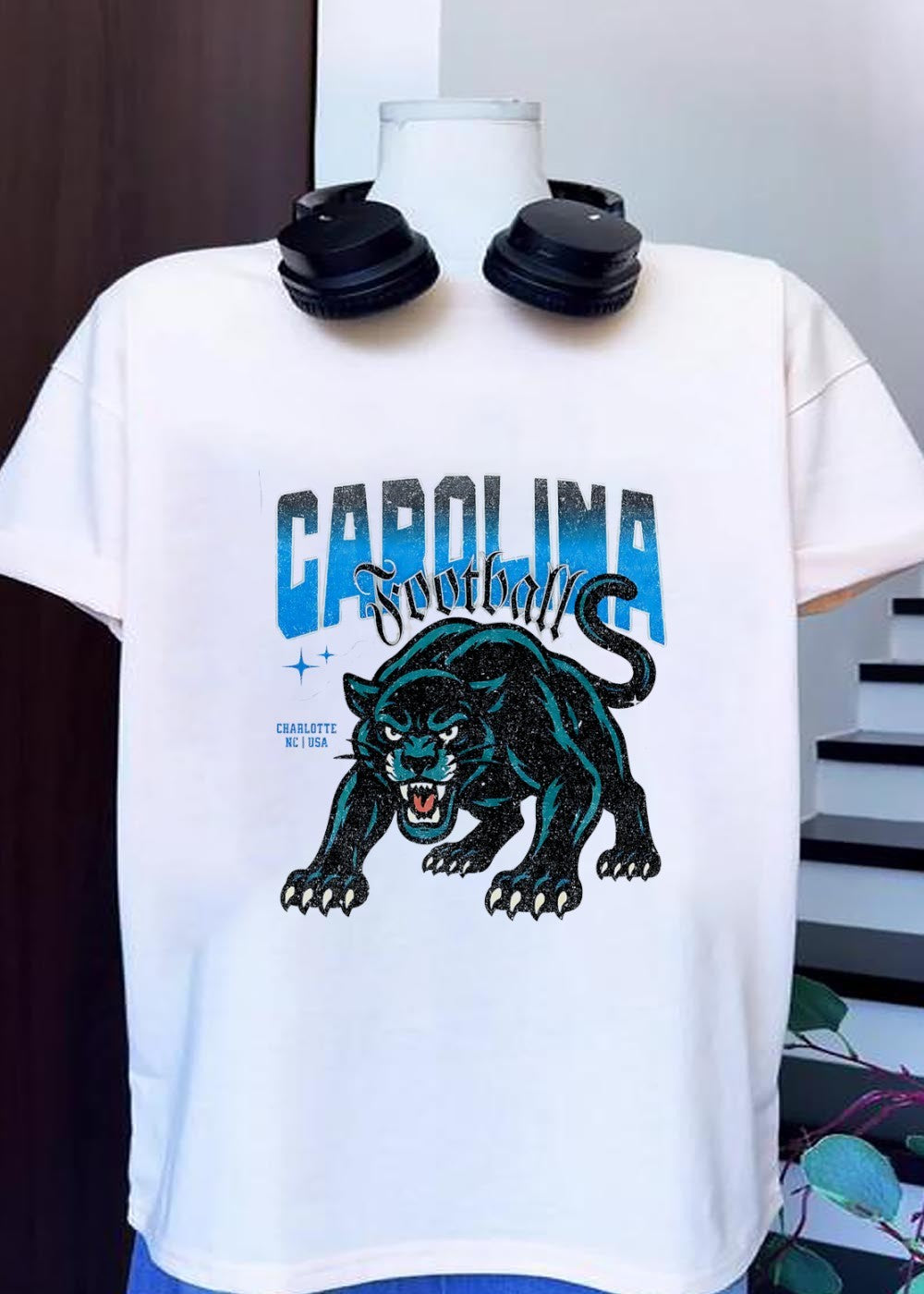 Charlotte NC USA Carolina Football Panther T-Shirt