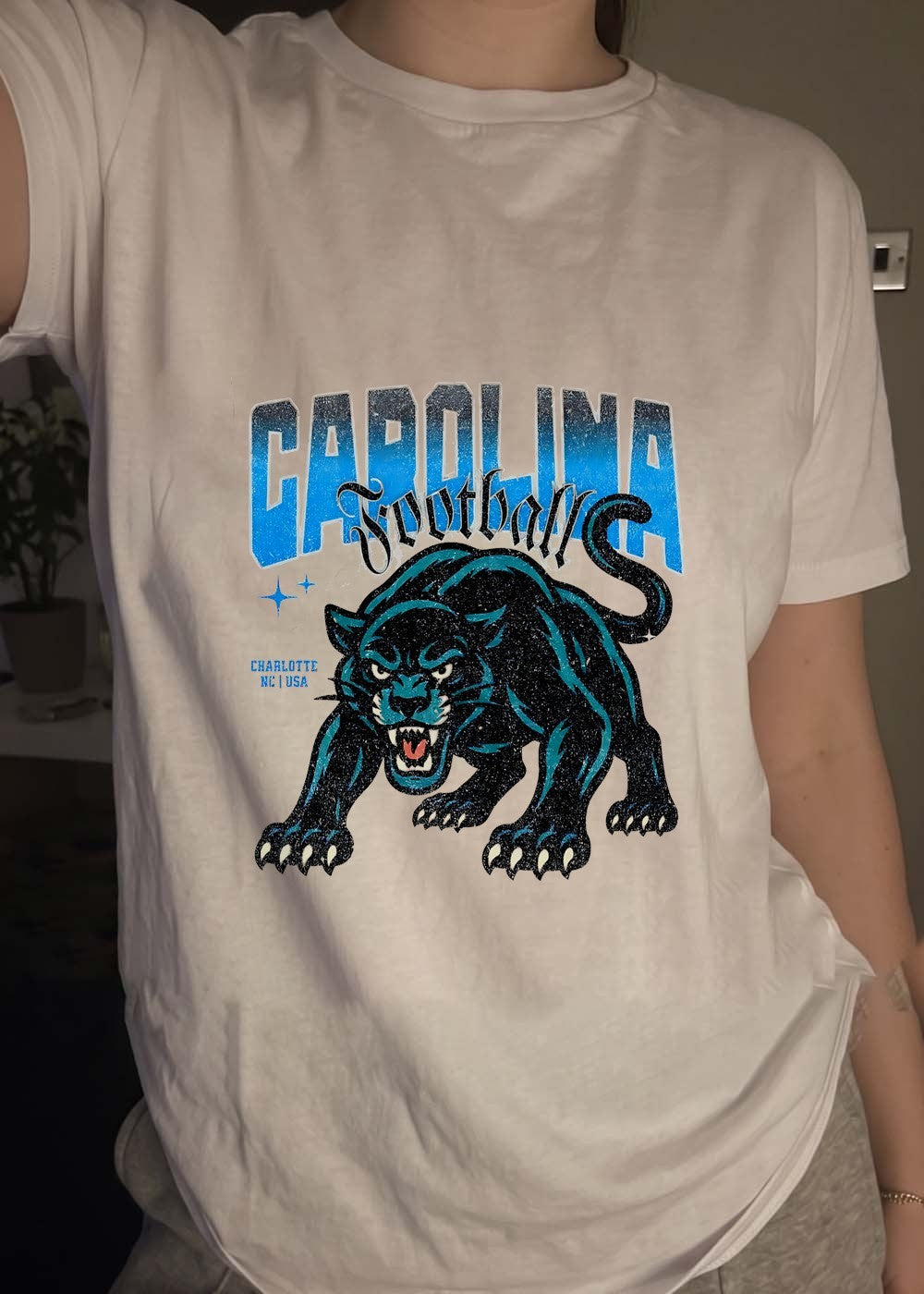 Charlotte NC USA Carolina Football Panther T-Shirt
