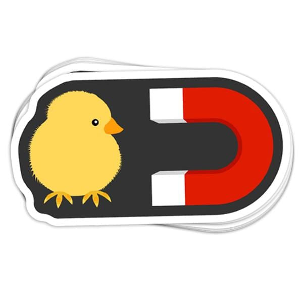 Chick Magnet Vinyl Sticker