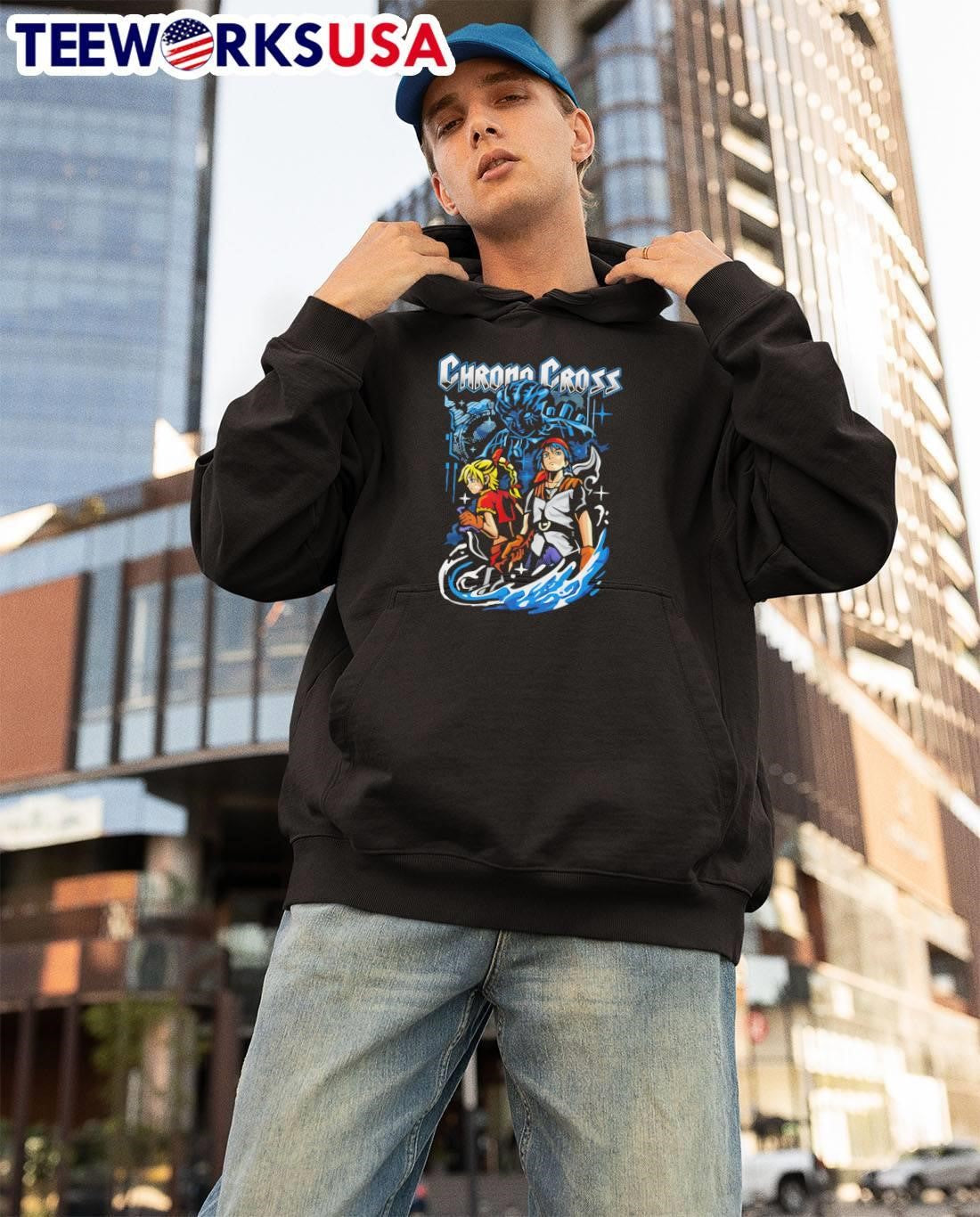 Chrono Cross Serge and Kid Anime Fantasy RPG Video Game T-Shirt