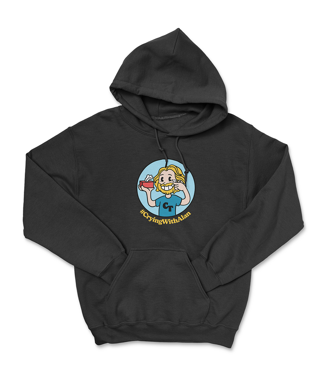 Crying with Alan Cartoon Hoodie