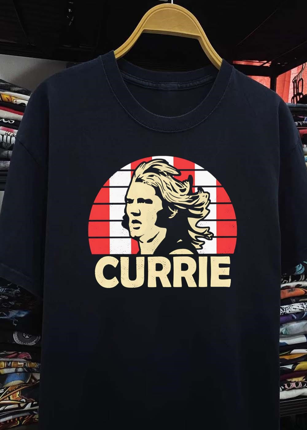 Classic AFL Legend Portrait of Currie for St Kilda T-Shirt