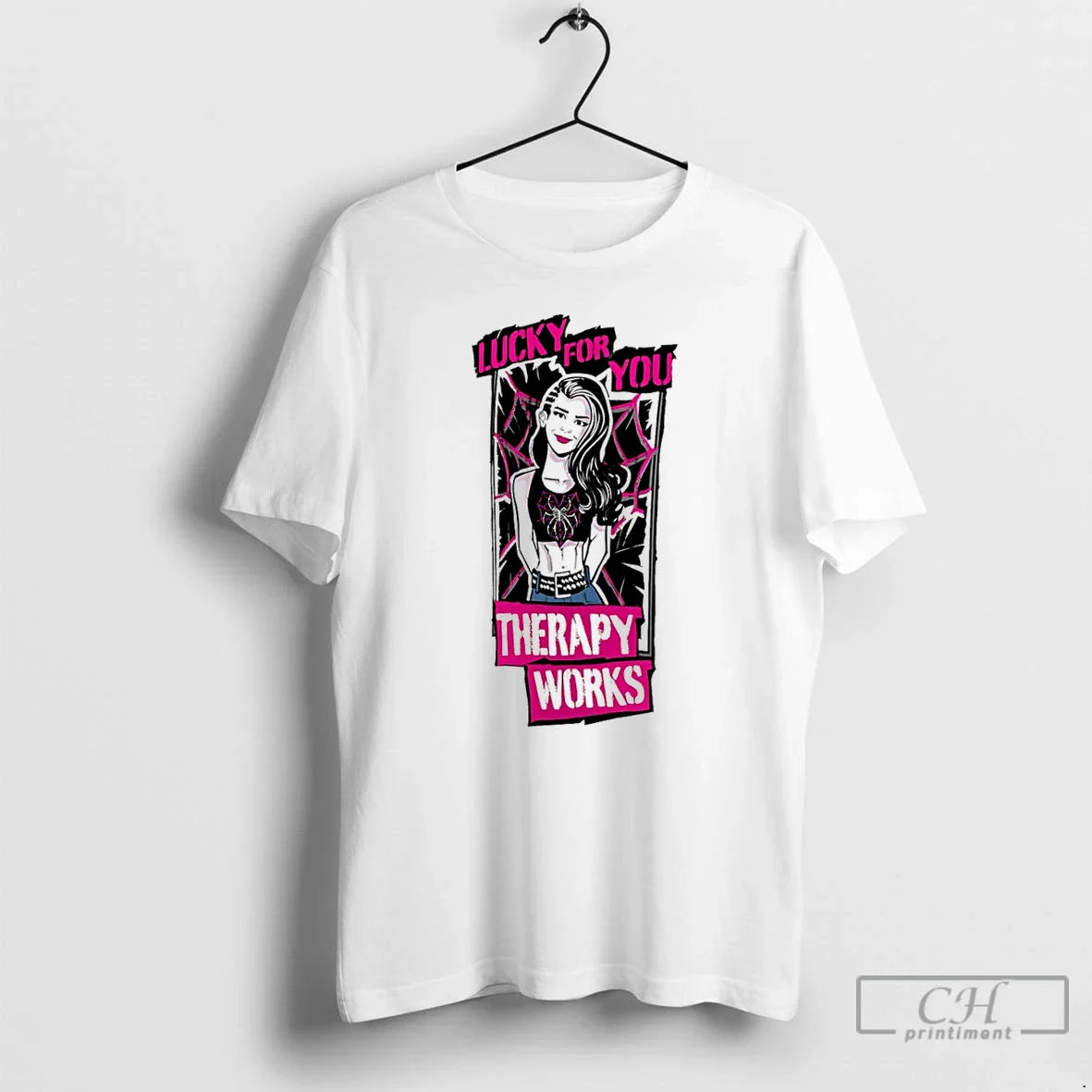 Classic Aj Lee Therapy Works Lucky You T-Shirts, Hoodie, Sweatshirt