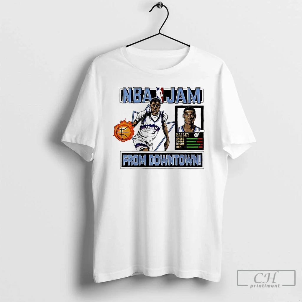Classic Ace Bailey Utah Jazz Nba Jam Downtown T-Shirts, Hoodie, Sweatshirt