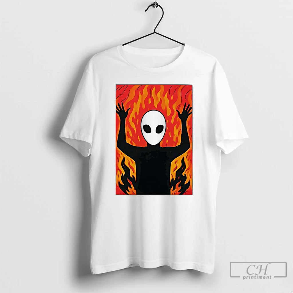 Classic Alien Fire Meme T-Shirts, Hoodie, Sweatshirt