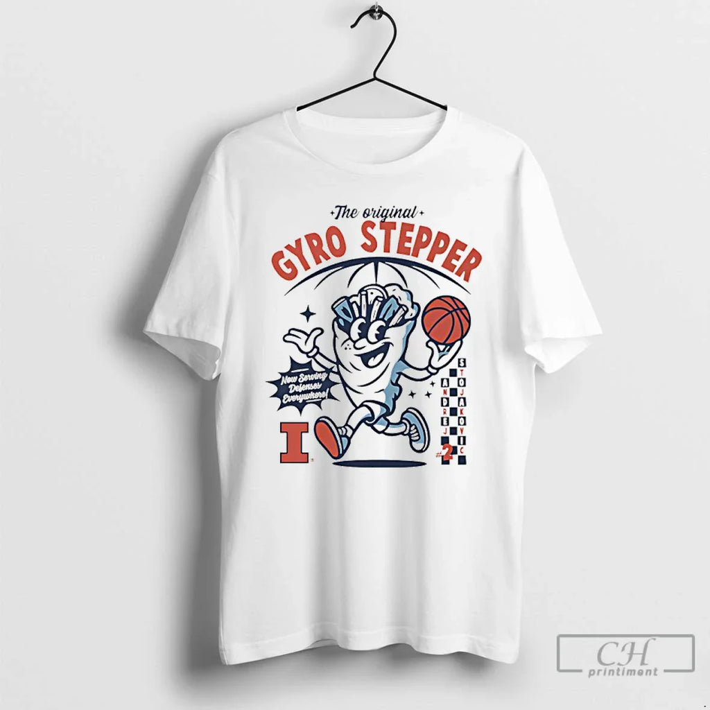 Classic Andrej Stojakovic Illinois Fighting Illini Gyro Stepper T-Shirts, Hoodie, Sweatshirt
