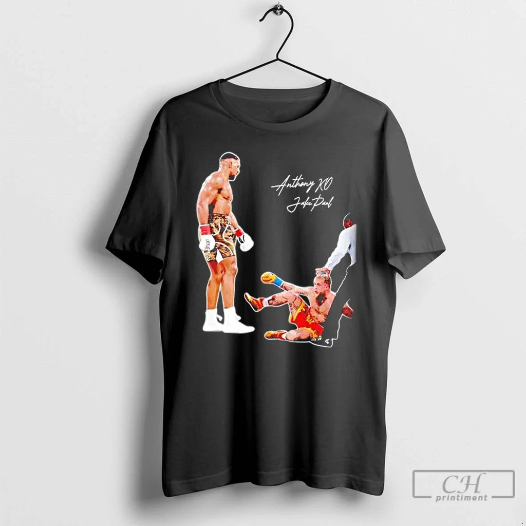 Classic Anthony Joshua Knockout Jake Paul T-Shirts, Hoodie, Sweatshirt