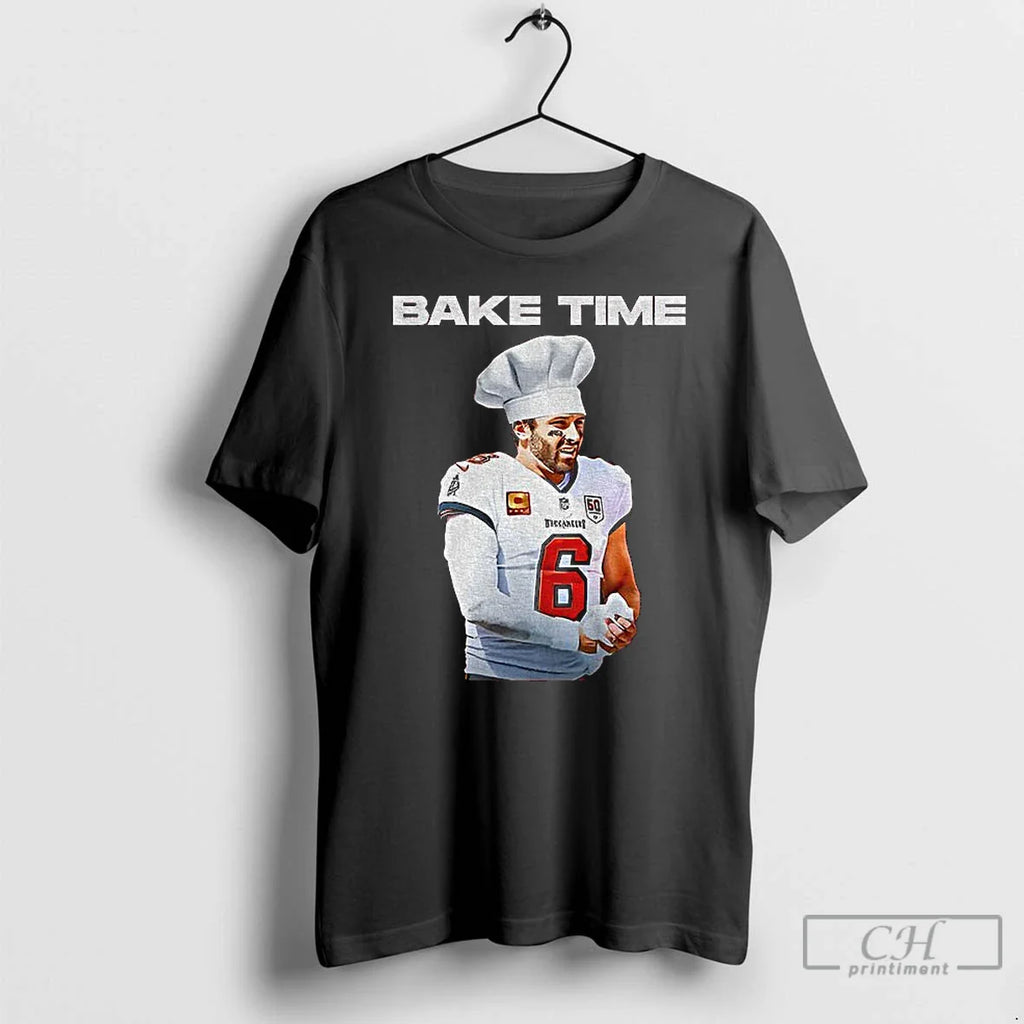 Classic Bake Time Baker Mayfield Tampa Bay Buccaneers Football 2025 T-Shirts, Hoodie, Sweatshirt