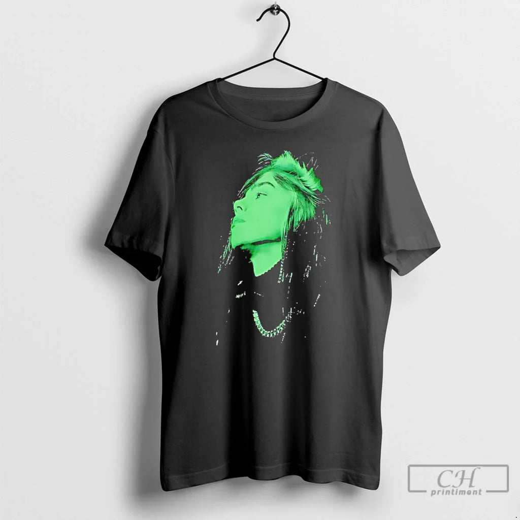 Classic Billie Eilish Portrait American Singer Songwriter Musician T-Shirts, Hoodie, Sweatshirt