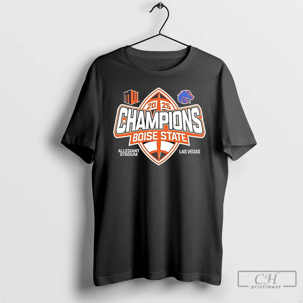 Classic Boise State Broncos 2025 Mountain West Football Champions T-Shirts, Hoodie, Sweatshirt