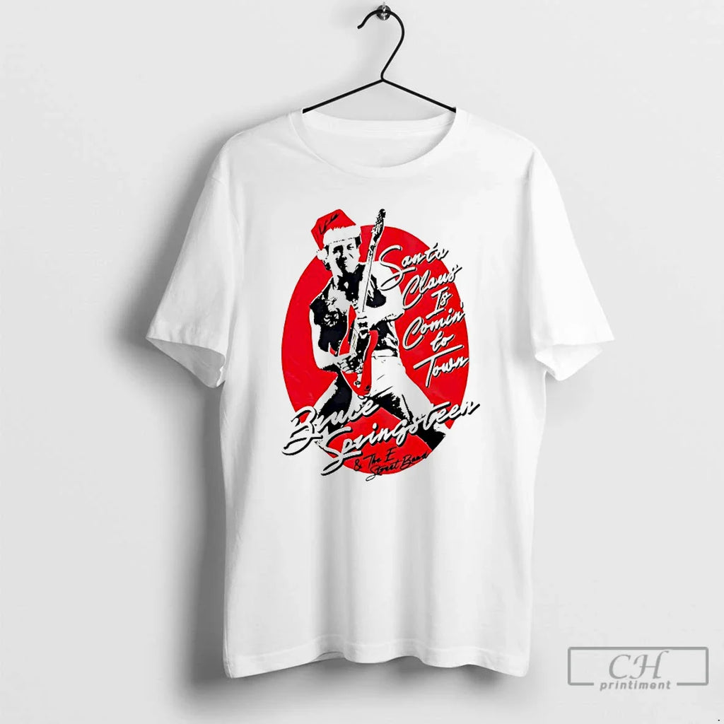 Classic Bruce Springsteen Santa Claus Is Coming Town T-Shirts, Hoodie, Sweatshirt
