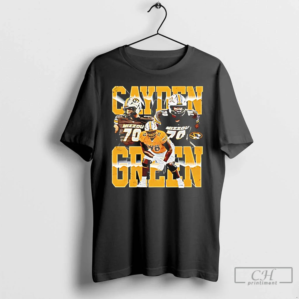 Classic Cayden Green Mizzou Tigers Player Collage T-Shirts, Hoodie, Sweatshirt