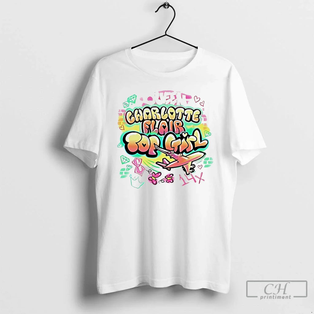 Classic Charlotte Flair Top Girl Graffiti T-Shirts, Hoodie, Sweatshirt