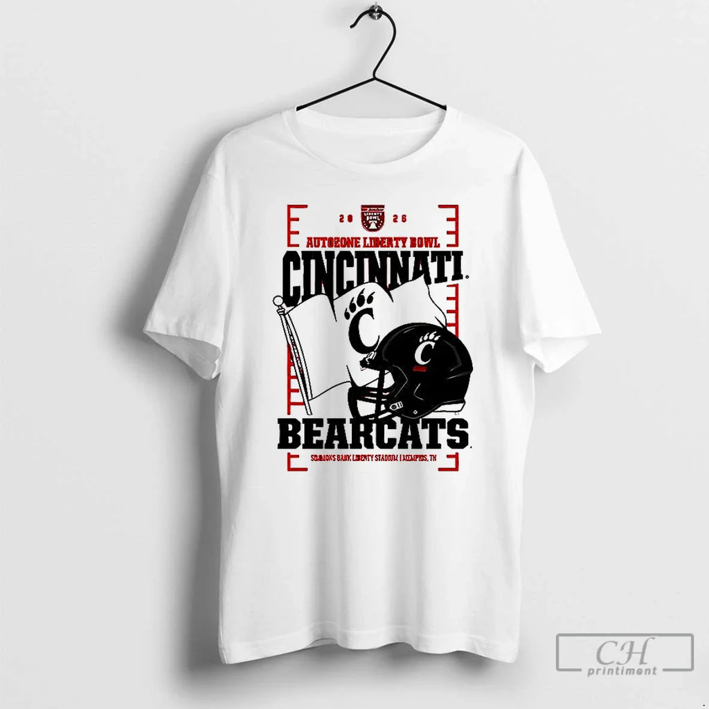 Classic Cincinnati Bearcats Autozone Liberty Bowl 2025 Helmet T-Shirts, Hoodie, Sweatshirt