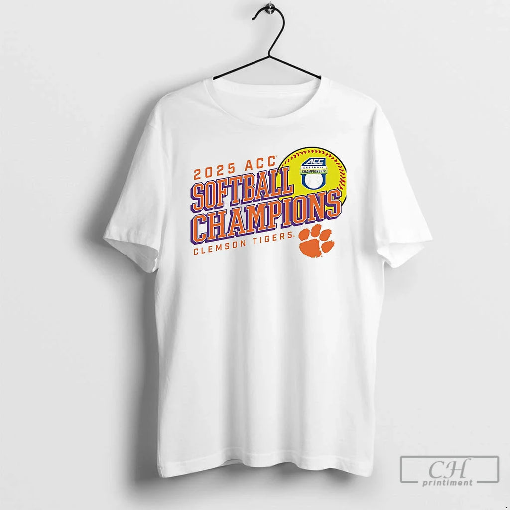 Classic Clemson Tigers 2025 Acc Softball Tournament Champions T-Shirts, Hoodie, Sweatshirt