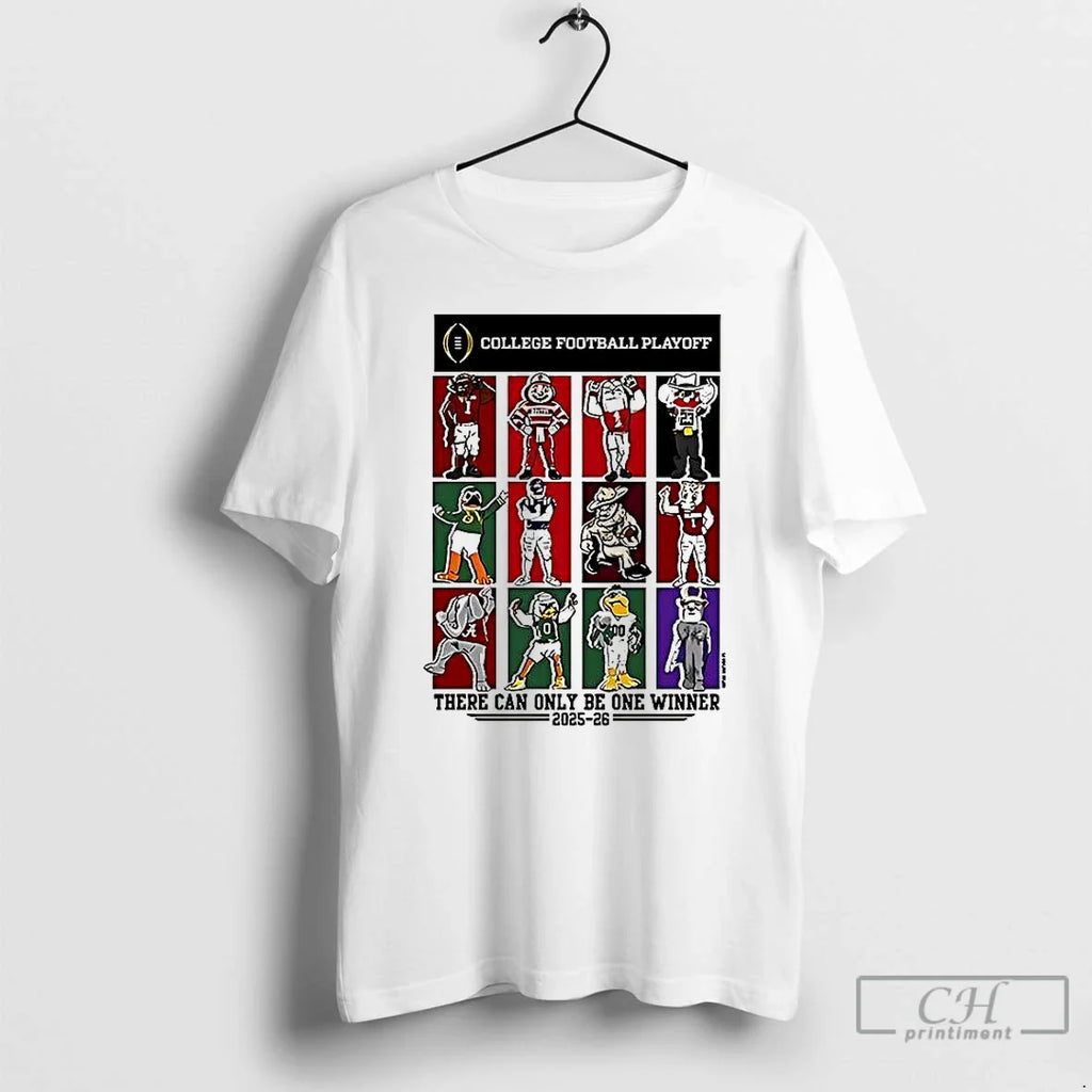 Classic College Football Playoff 12 Team Mascots 2025 2026 T-Shirts, Hoodie, Sweatshirt