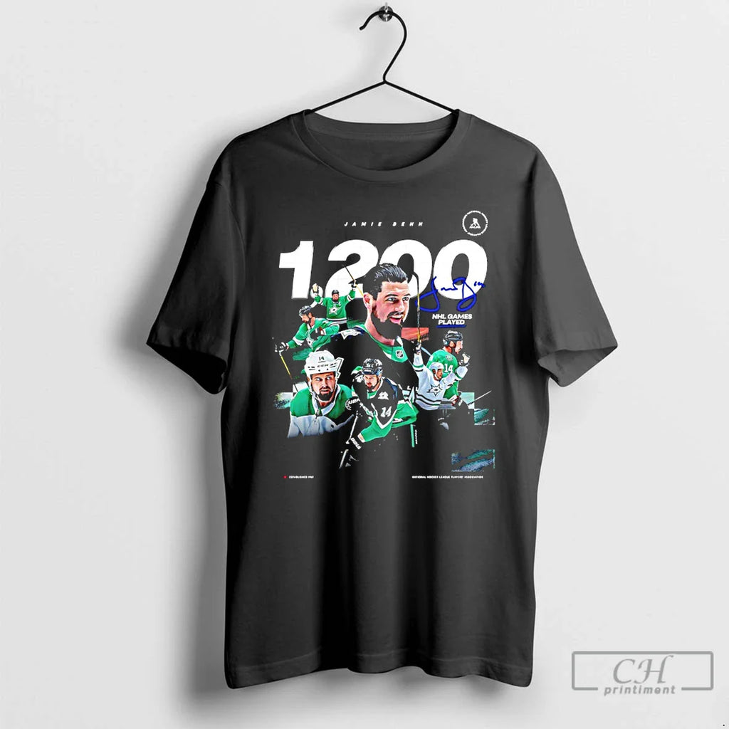 Classic Dallas Stars Jamie Benn Nhl Point 1200 Signature T-Shirts, Hoodie, Sweatshirt