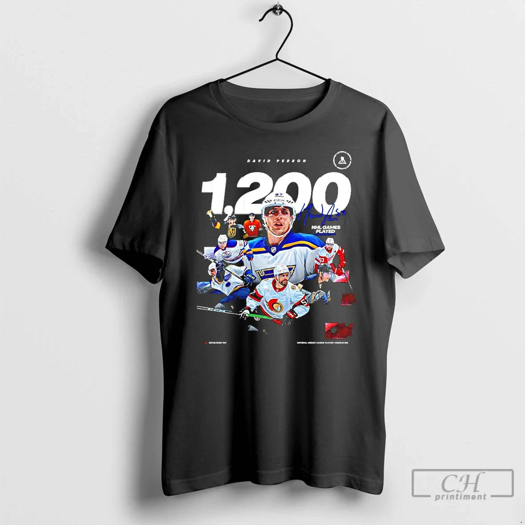 Classic David Perron Ottawa Senators Nhl Point 1200 Signature T-Shirts, Hoodie, Sweatshirt