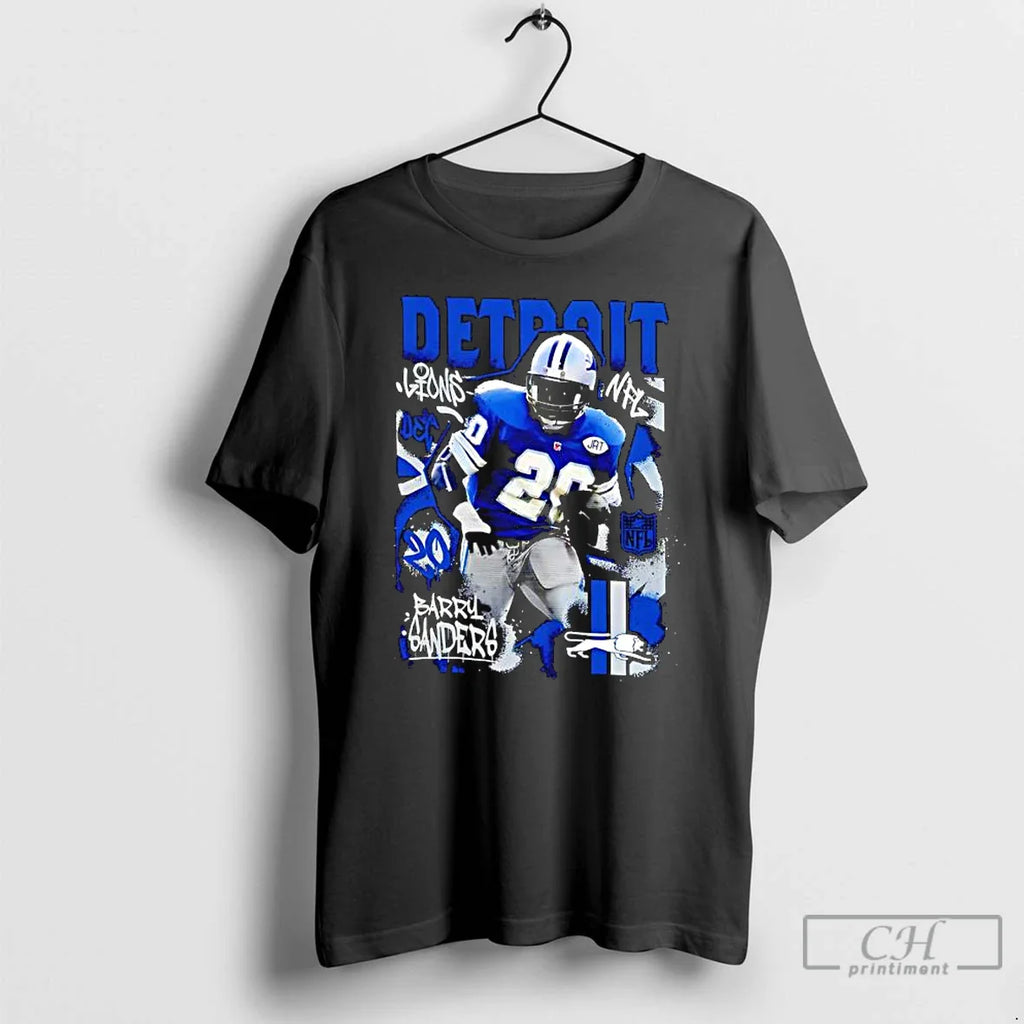 Classic Detroit Lions Barry Sanders Star Player T-Shirts, Hoodie, Sweatshirt