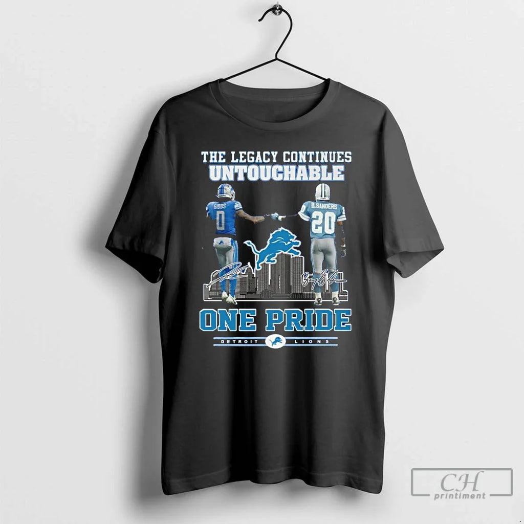Classic Detroit Lions One Pride Legacy Continues Untouchable 2025 T-Shirts, Hoodie, Sweatshirt