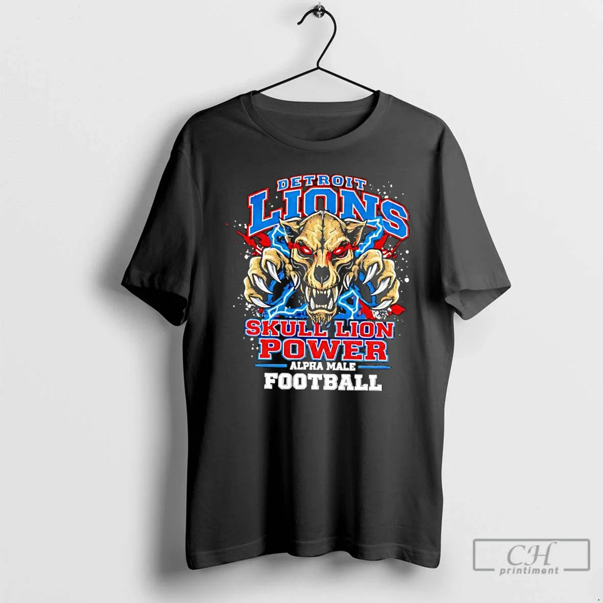 Classic Detroit Lions Skull Lion Power Alpha Male Football T-Shirts, Hoodie, Sweatshirt