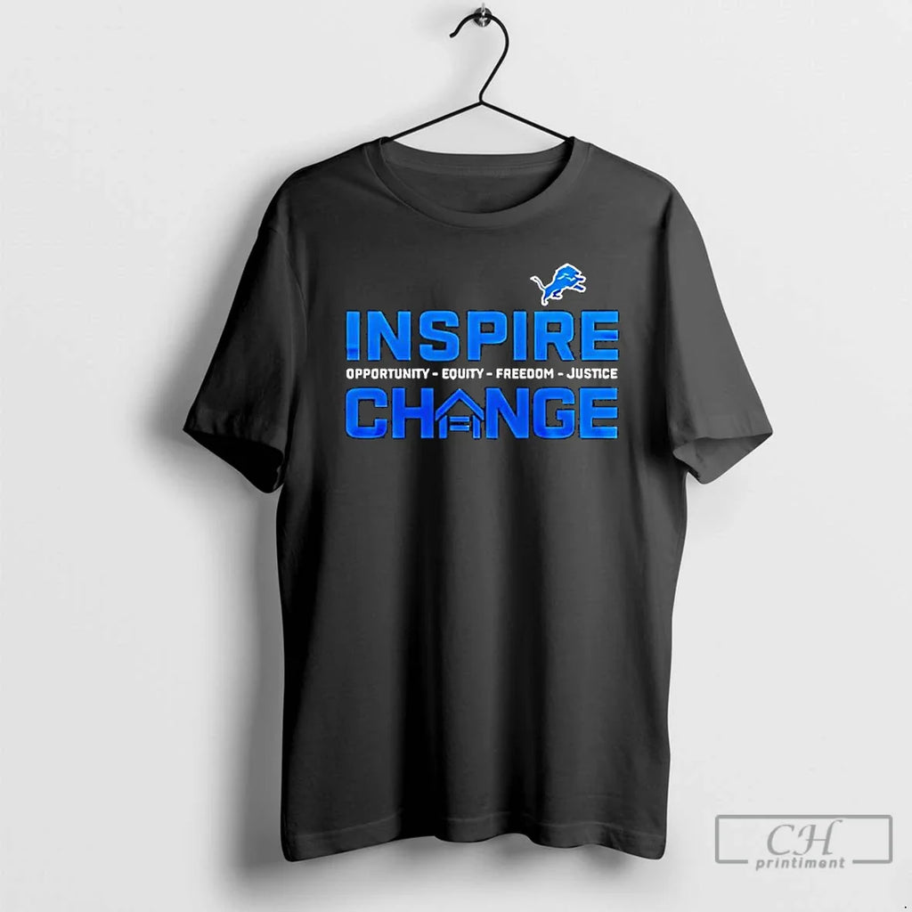 Classic Detroit Lions X Inspire Change Logo T-Shirts, Hoodie, Sweatshirt