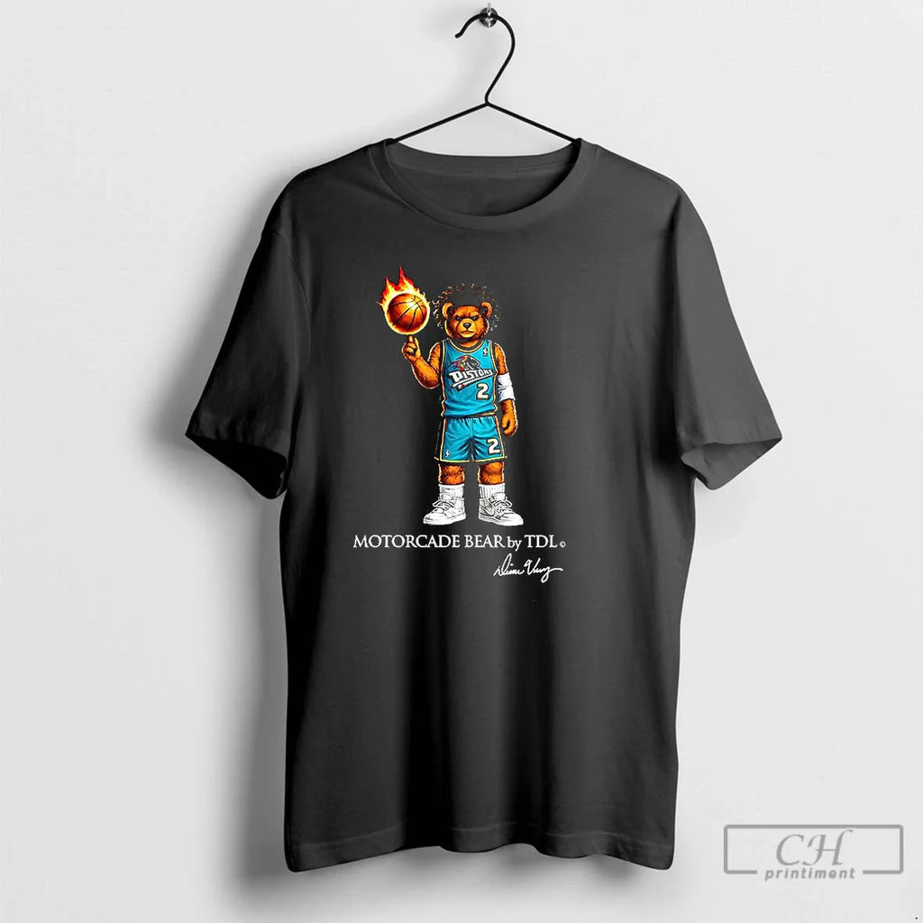 Classic Detroit Pistons Basketball Motorcade Bear T-Shirts, Hoodie, Sweatshirt