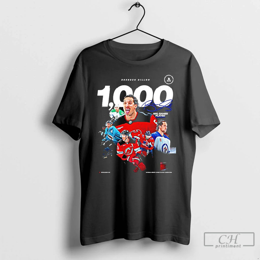 Classic Devils Brenden Dillon 1000 Nhl Career Games Played Signature T-Shirts, Hoodie, Sweatshirt