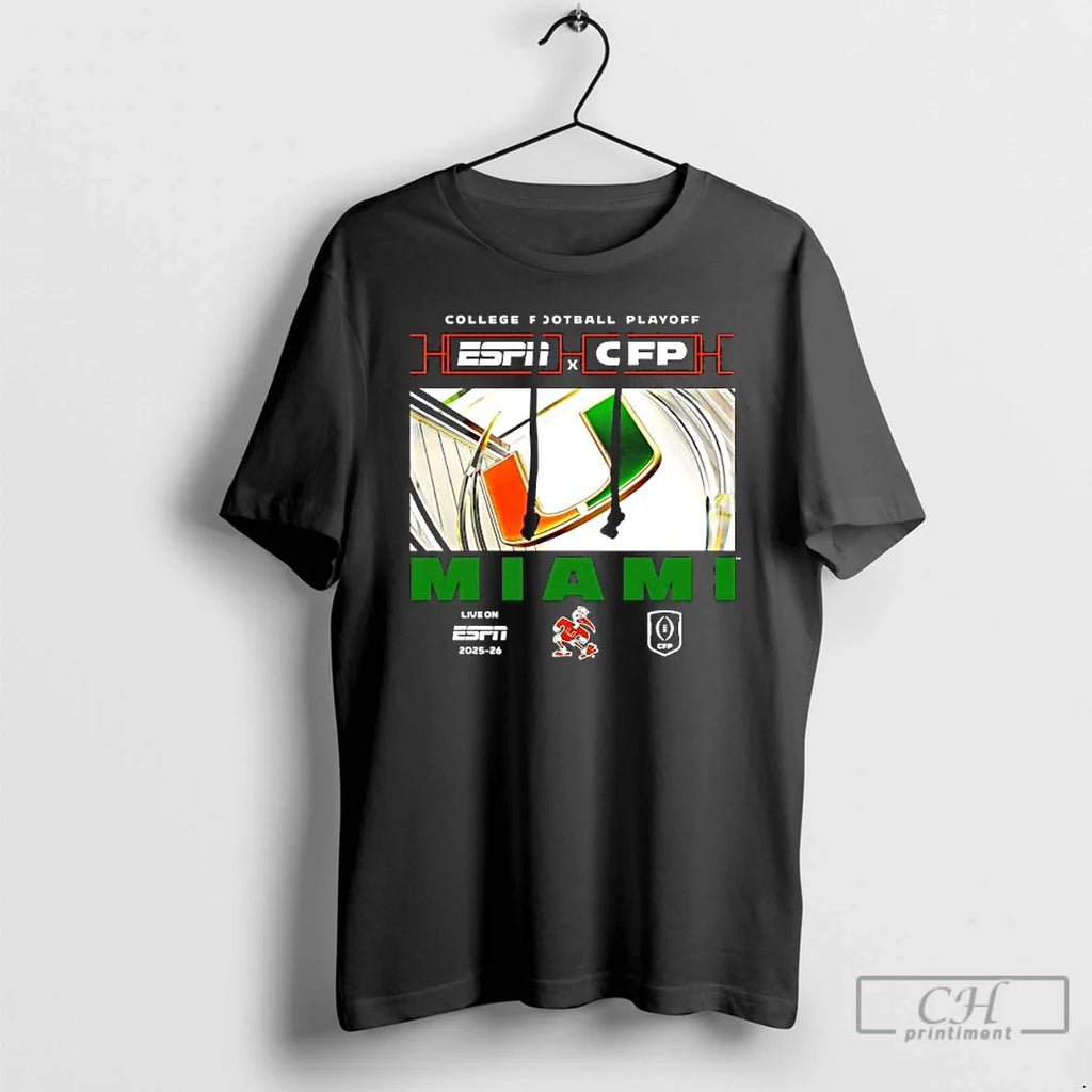 Classic Espn X Cfp Miami 2025 2026 College Football Playoff T-Shirts, Hoodie, Sweatshirt