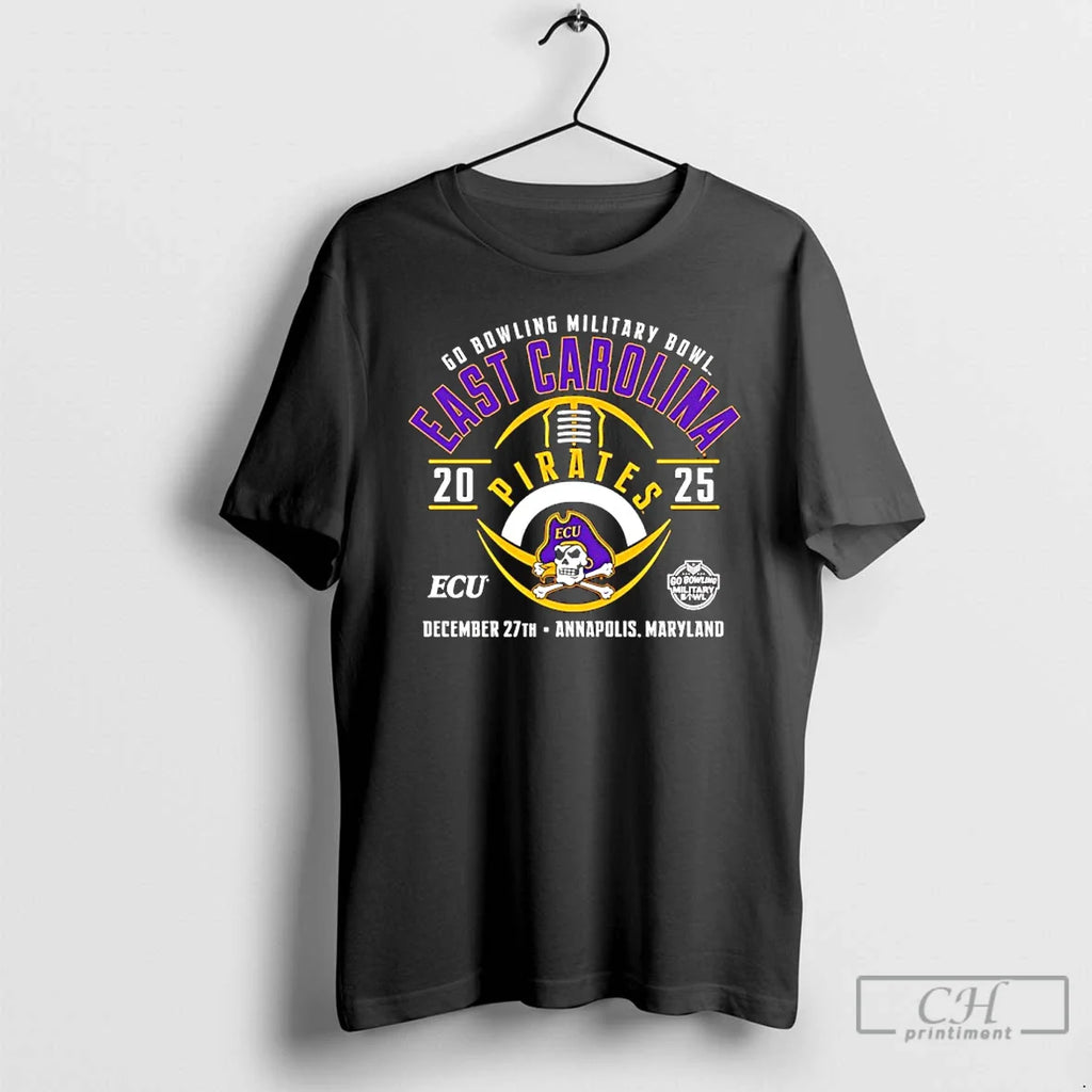 Classic East Carolina Pirates 2025 Go Bowling Military Bowl T-Shirts, Hoodie, Sweatshirt