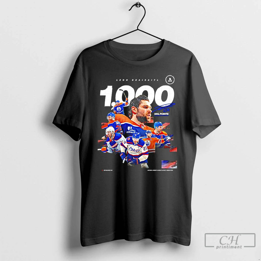 Classic Edmonton Oilers Leon Draisaitl 1000 Nhl Career Points T-Shirts, Hoodie, Sweatshirt