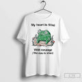 Classic Frog Rage My Heart Is Filled Courage Cou Is Silent T-Shirts, Hoodie, Sweatshirt