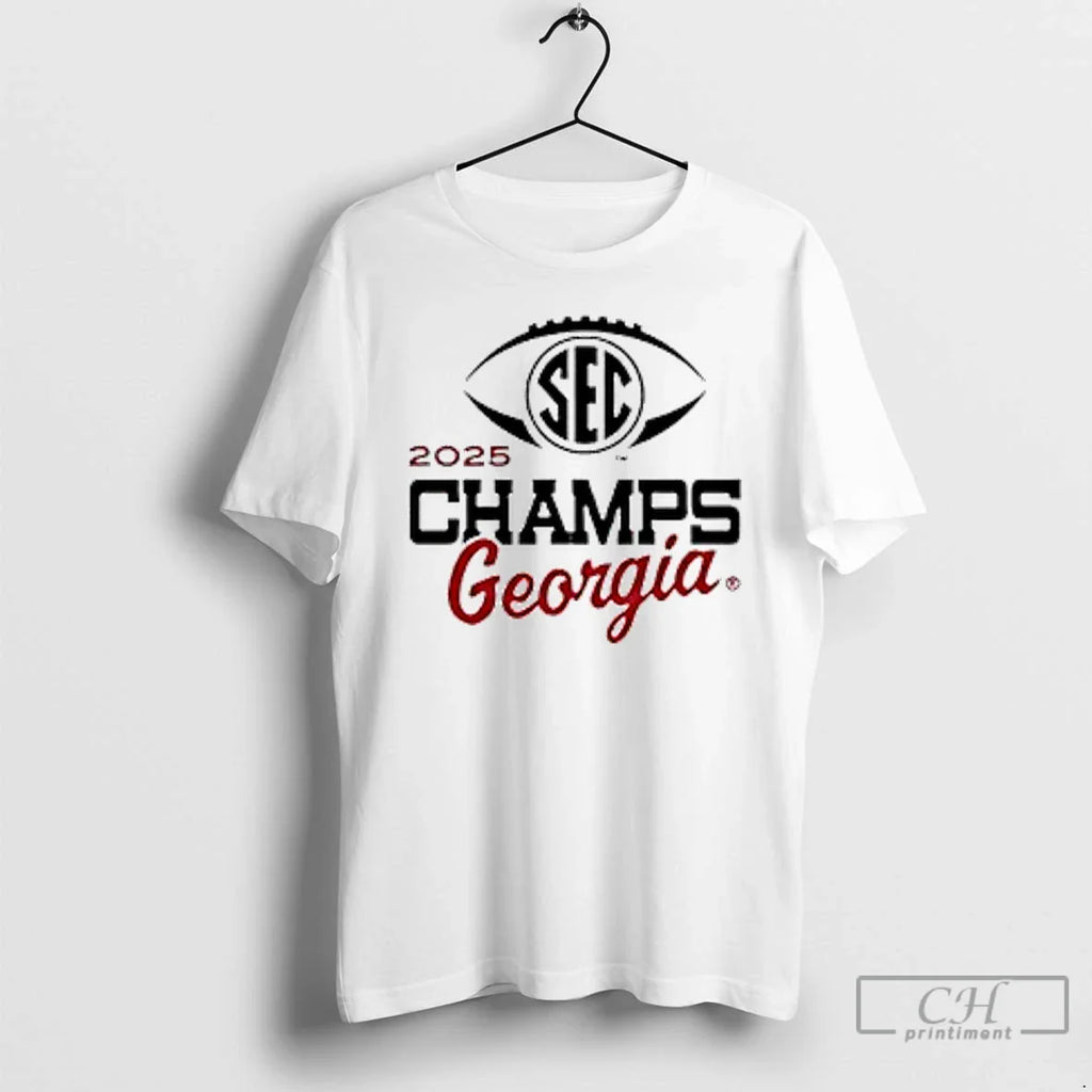Classic Georgia Bulldogs 2025 Sec Football Champions Logo T-Shirts, Hoodie, Sweatshirt