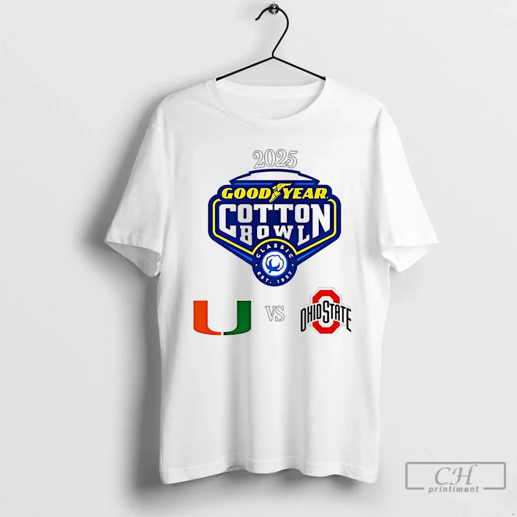 Classic Goodyear Cotton Bowl Cfp Quarterfinals 2026 Miami Vs Ohio State T-Shirts, Hoodie, Sweatshirt