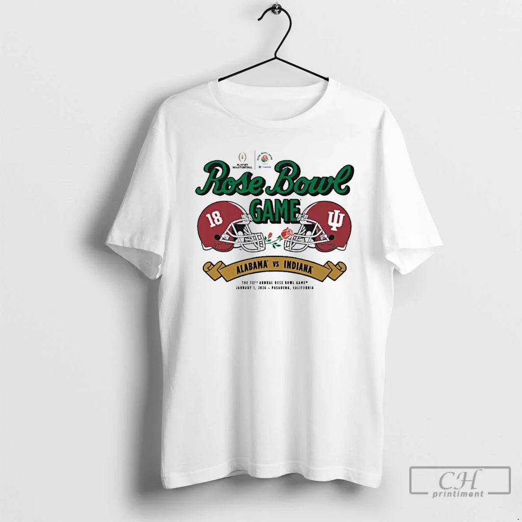 Classic Indiana Vs Alabama 2026 Rose Bowl Game Helmet T-Shirts, Hoodie, Sweatshirt