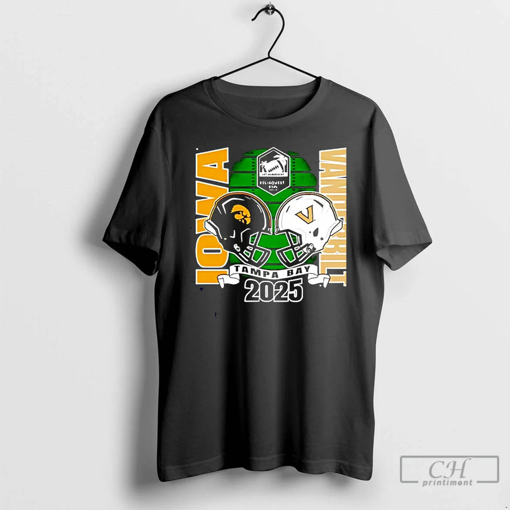 Classic Iowa Hawkeyes Vs Vanderbilt 2025 Reliaquest Bowl Head Head T-Shirts, Hoodie, Sweatshirt