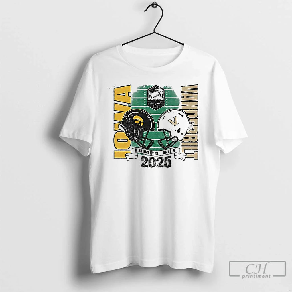 Classic Iowa Hawkeyes Vs Vanderbilt Commodores 2025 Reliaquest Bowl T-Shirts, Hoodie, Sweatshirt
