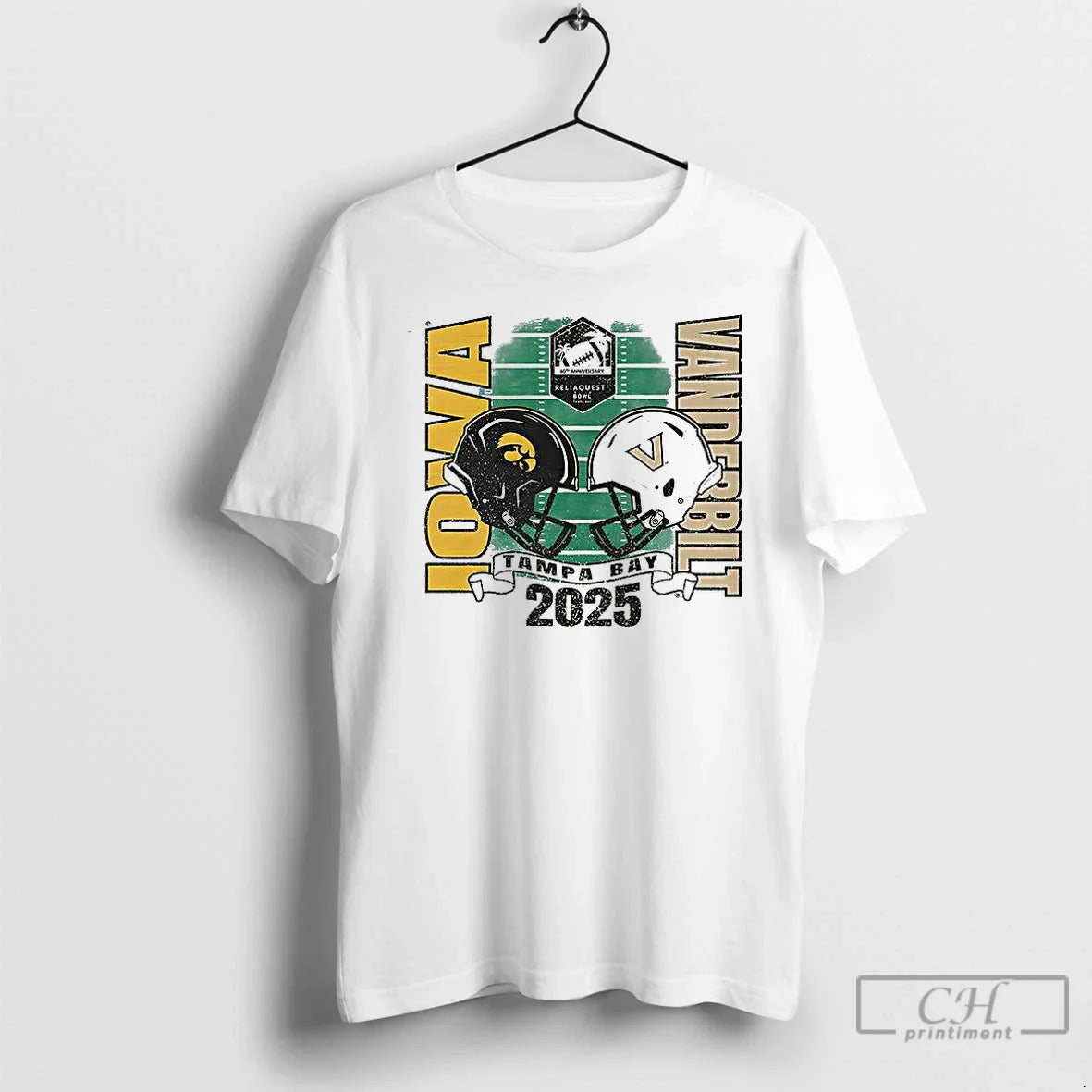 Classic Iowa Hawkeyes Vs Vanderbilt Commodores 2025 Reliaquest Bowl T-Shirts, Hoodie, Sweatshirt