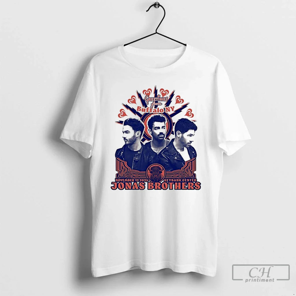Classic Jonas Brothers Greetings Buffalo Ny Keybank Center 2025 T-Shirts, Hoodie, Sweatshirt